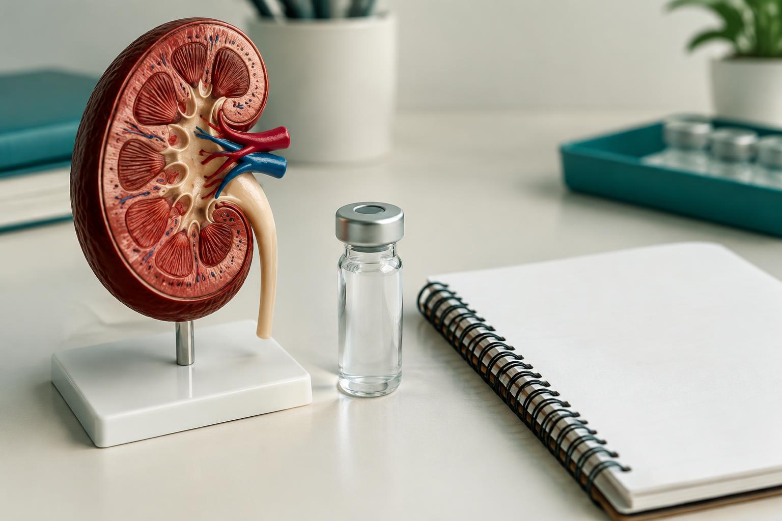 Editorial illustration: EHL BIO Achievement: MFDS Approves IND Phase 1 for KDSTEM, Urine-Derived Stem Cells for Chronic Kidney Disease Recovery Goals