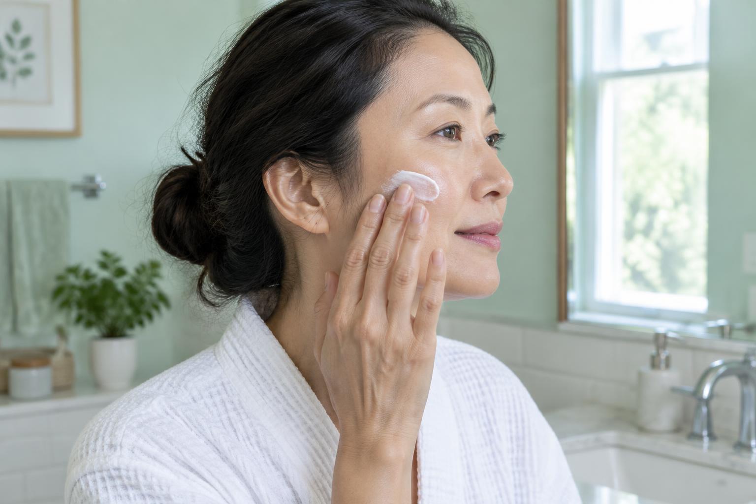 Editorial illustration: Advanced Skincare for Age 40+ with Stem Cell and Exosome Technology