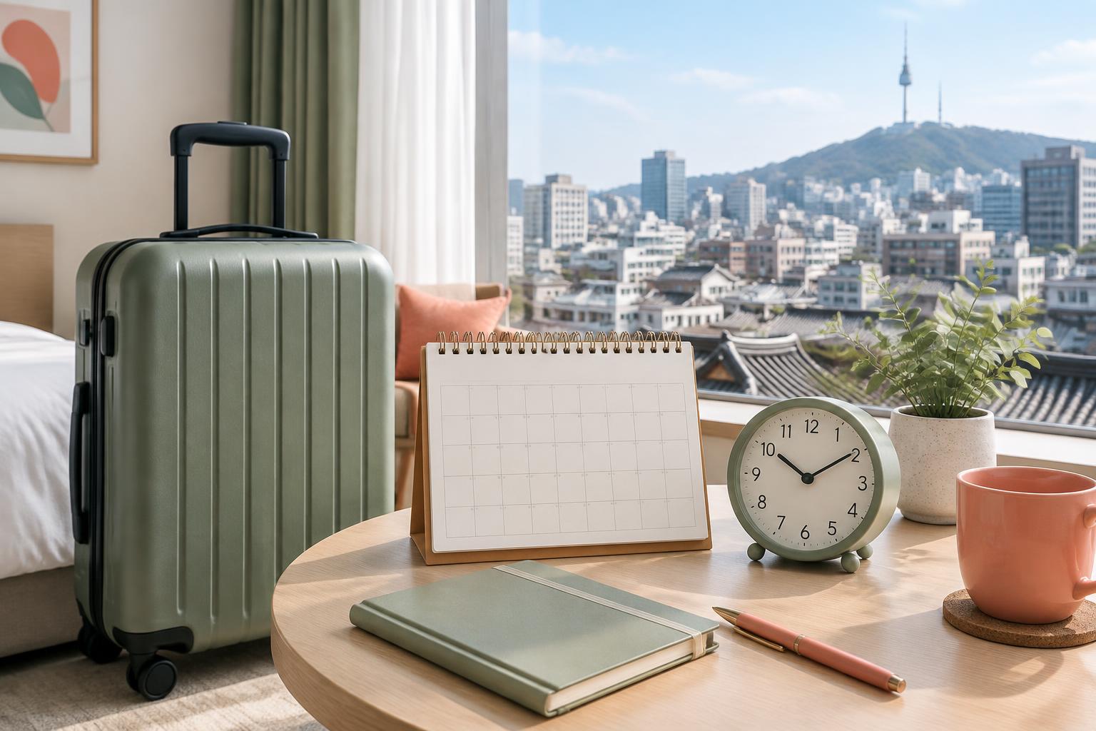 Editorial illustration: How Long to Stay in Seoul for EHL Bio Treatment? A Detailed Guide to Procedures and Timeline